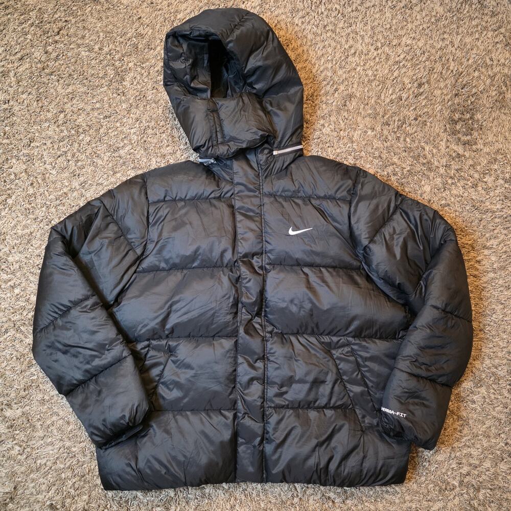 Nike Life Therma-FIT Men's Puffer Jacket Coat Black DQ4920-010 Men's Large